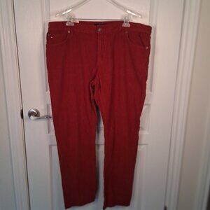 Tommy Hilfiger Corduroy Men's Pants Red 40x32 Slim Fit Classic – New